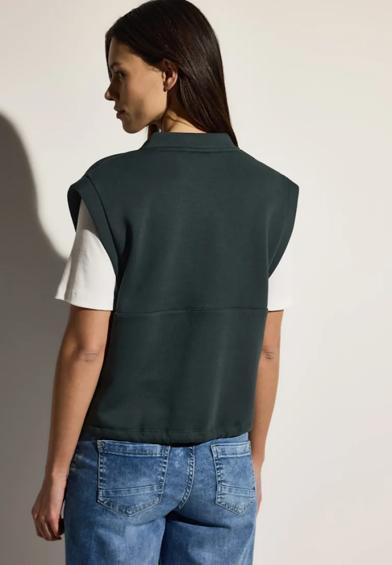 Sweat Weste slate khaki