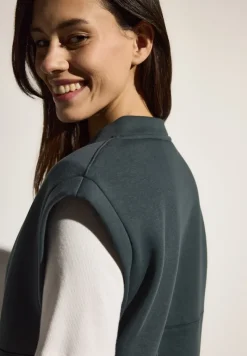 Sweat Weste slate khaki