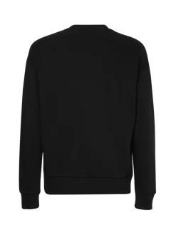 TEXTURED LOGO BOX COMFORT CREW ck black