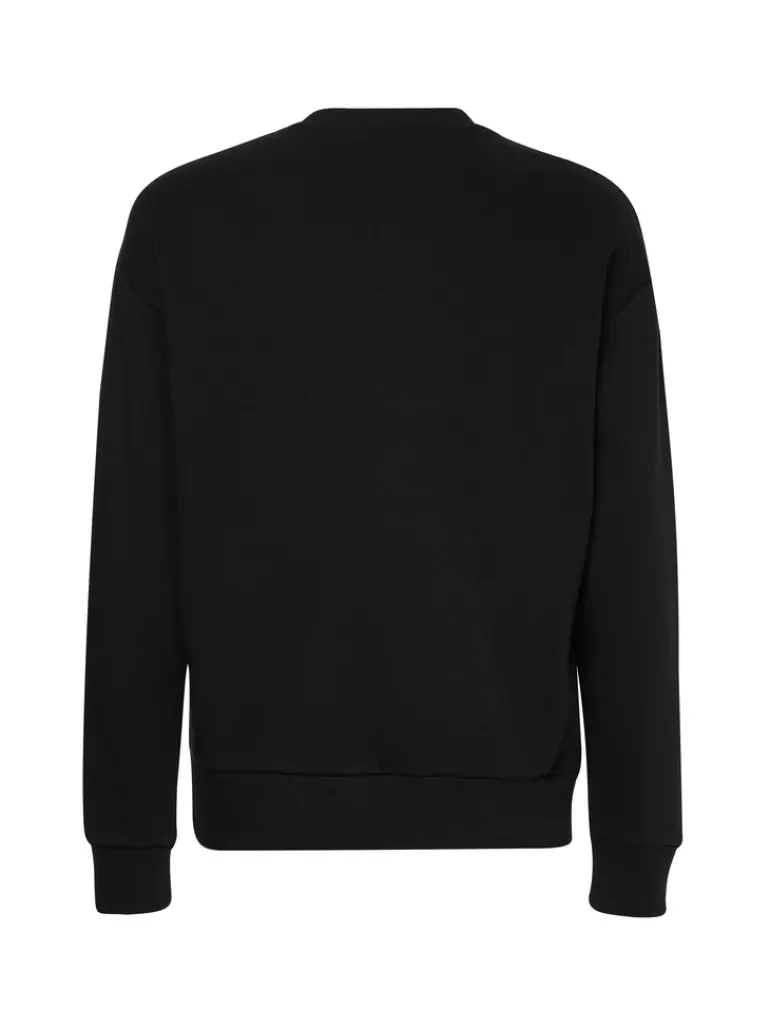 TEXTURED LOGO BOX COMFORT CREW ck black