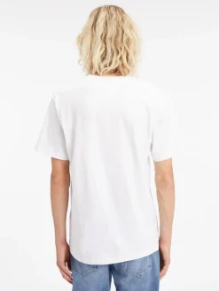 TJM CLSC RWB CHEST LOGO TEE white