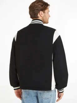 TJM CORD WOOL MIX LETTERMAN black