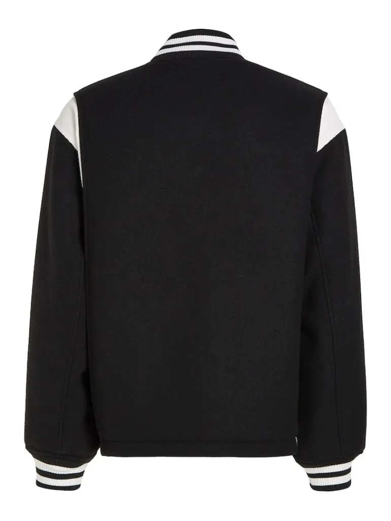 TJM CORD WOOL MIX LETTERMAN black