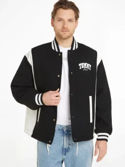 TJM CORD WOOL MIX LETTERMAN black