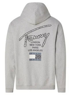 TJM OVZ AOP BACK HOODIE silver grey htr