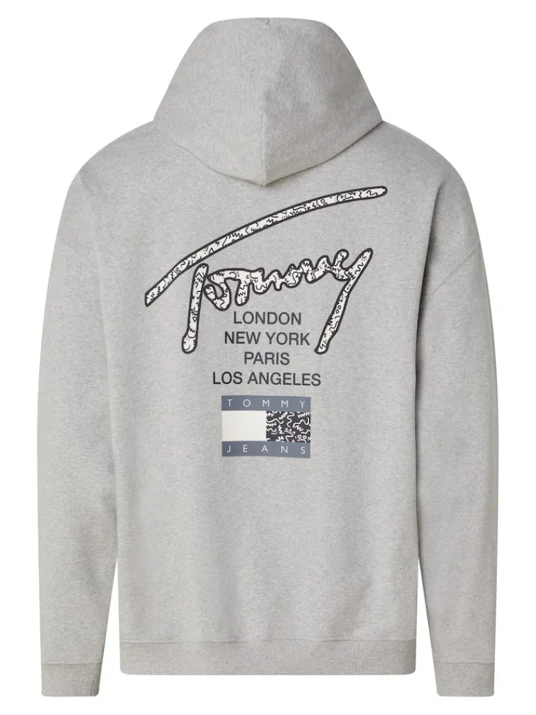 TJM OVZ AOP BACK HOODIE silver grey htr
