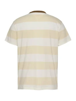 TJM REG BOLD STRIPE TEE newsprint - ecru