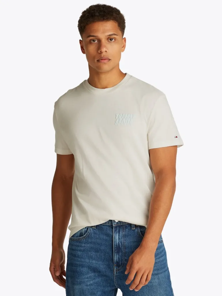 TJM REG BUBBLE BACK SS TEE EXT ancient white