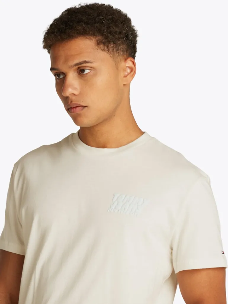 TJM REG BUBBLE BACK SS TEE EXT ancient white
