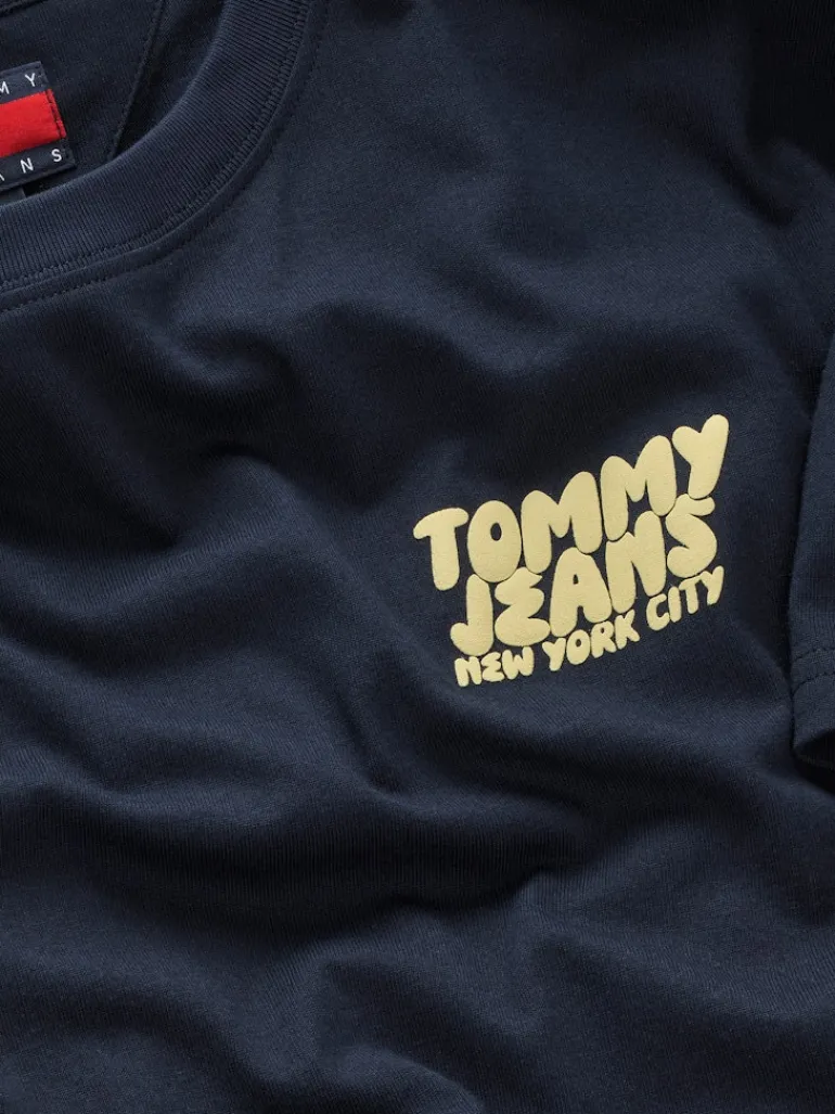 TJM REG BUBBLE BACK SS TEE EXT dark night navy