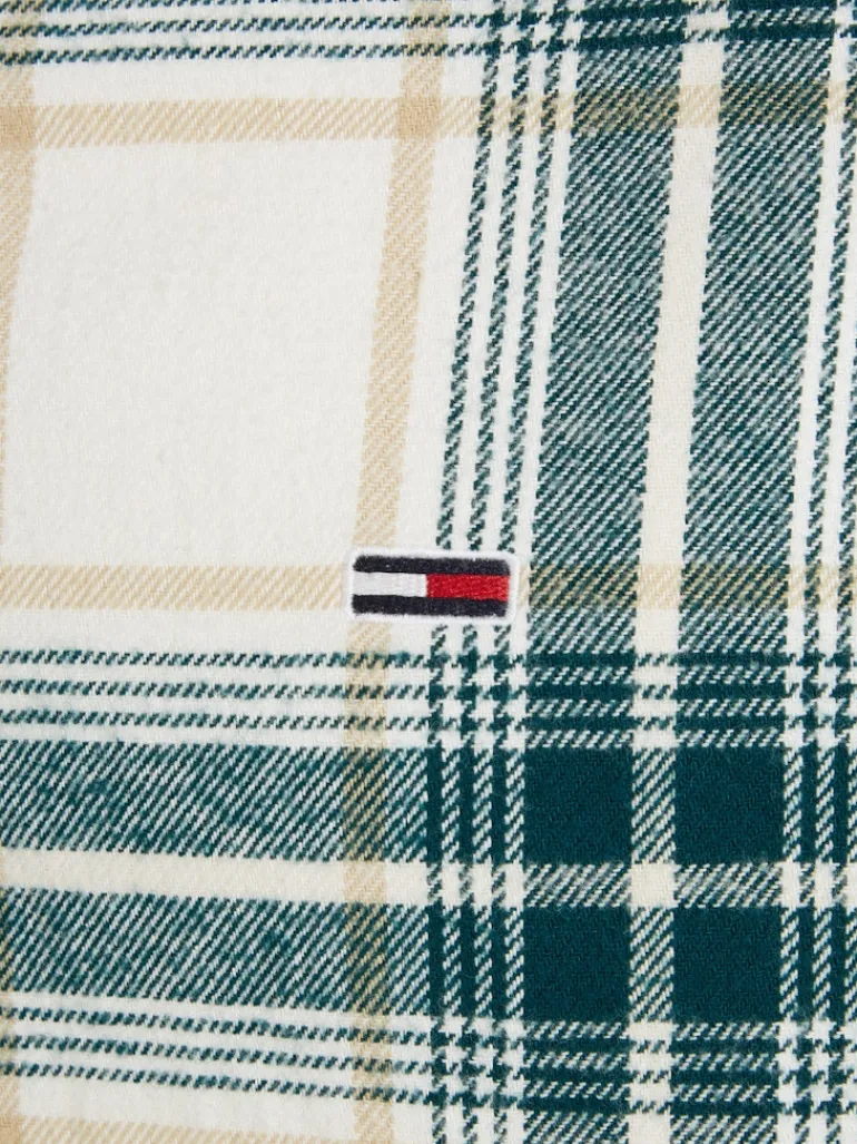 TJM REG CHECK FLANNEL SHIRT EXT ancient white check