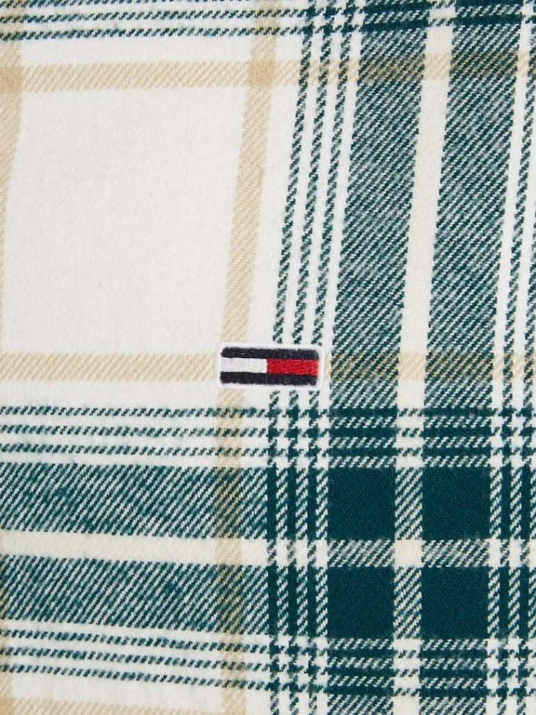 TJM REG CHECK FLANNEL SHIRT EXT ancient white check