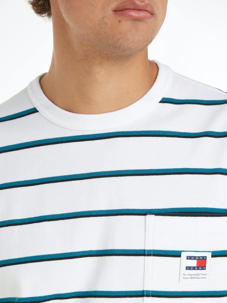 TJM REG EASY STRIPE TEE white