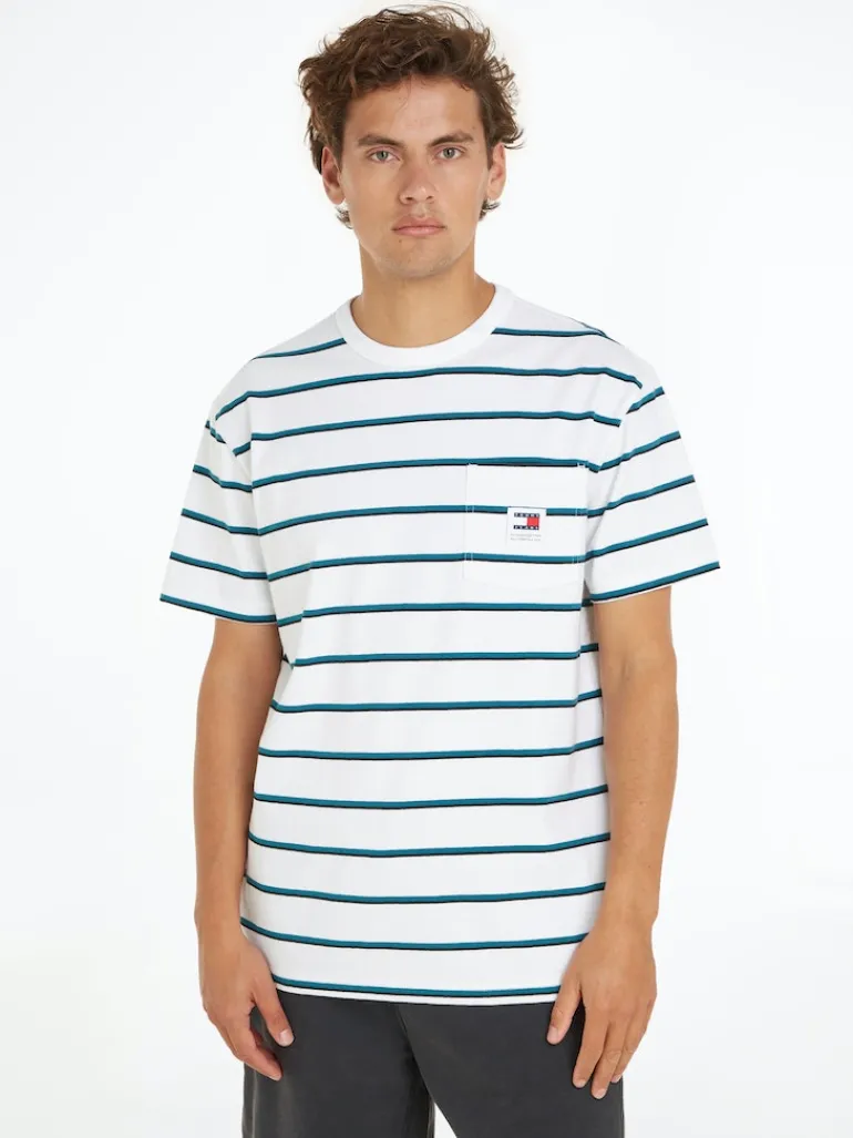 TJM REG EASY STRIPE TEE white