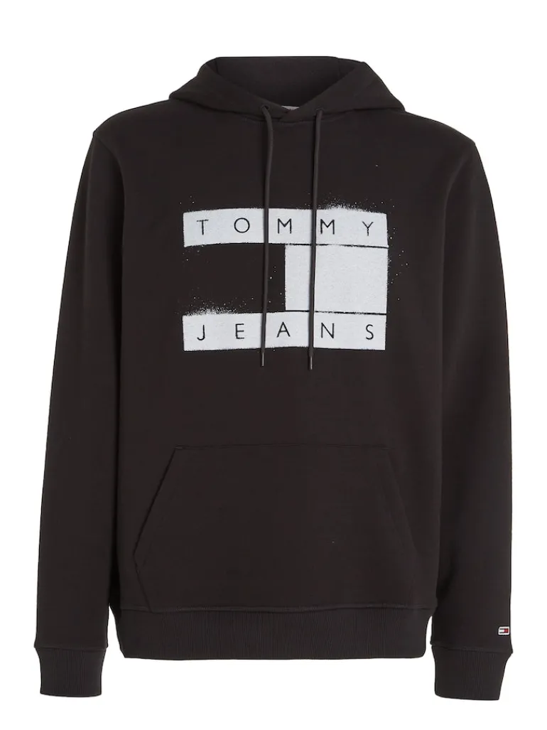 TJM REG FLAG SPRAY HOODIE black