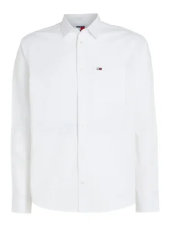 TJM REG LINEN BLEND SHIRT white