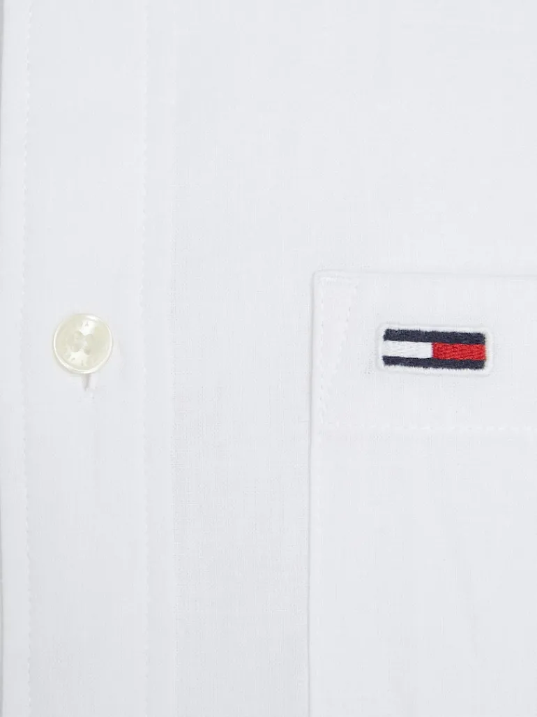 TJM REG LINEN BLEND SHIRT white