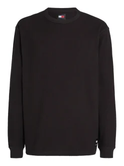 TJM REG LS WAFFLE TEE black