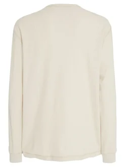 TJM REG LS WAFFLE TEE newsprint