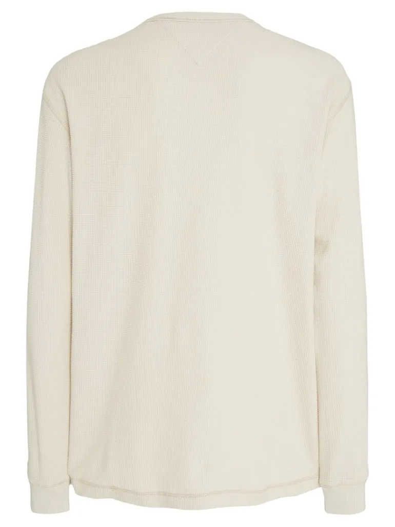 TJM REG LS WAFFLE TEE newsprint