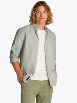 TJM REG OXFORD SHIRT EXT aruba green