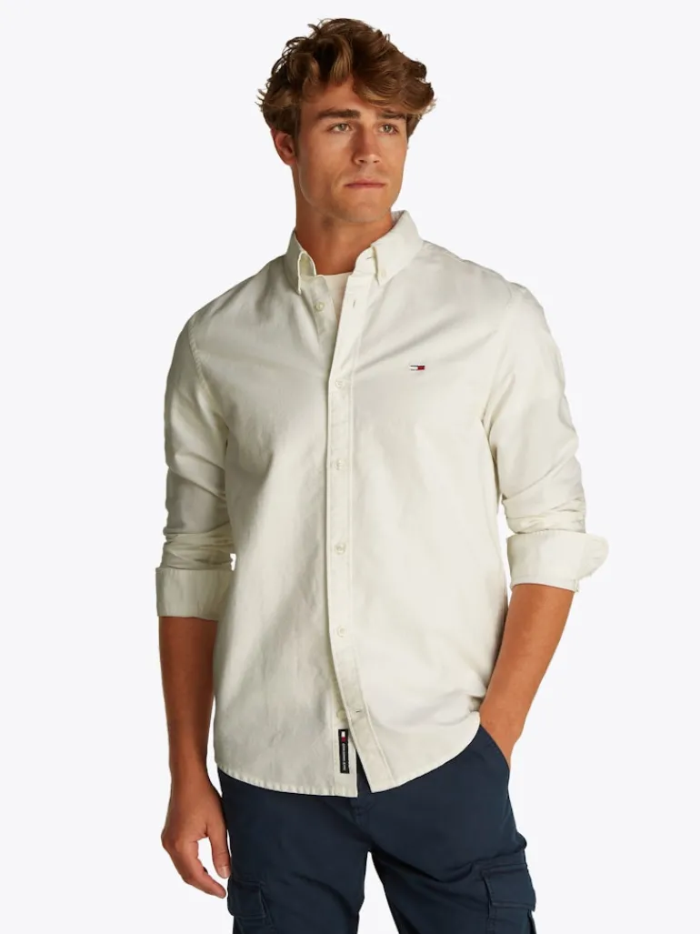 TJM REG OXFORD SHIRT EXT ecru