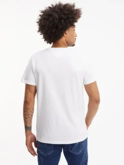 TJM REG RWB CENTERED LOGO TEE white