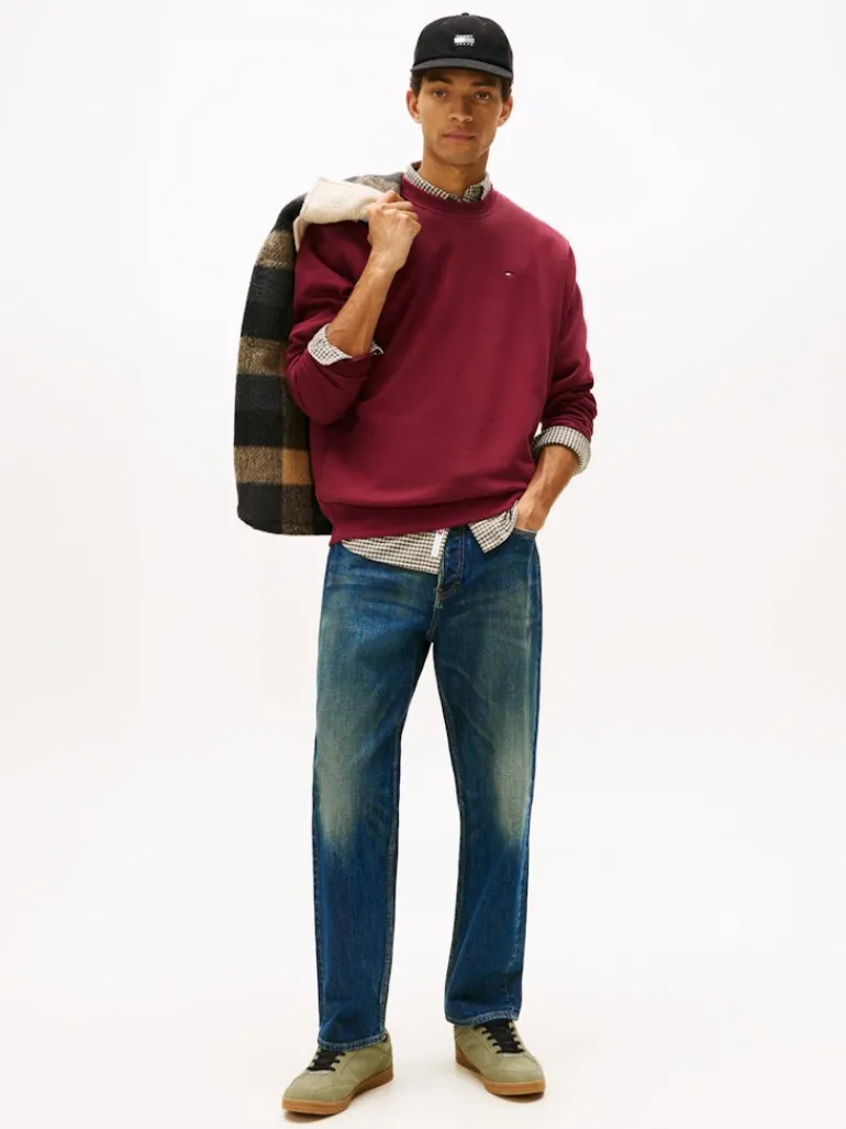 TJM REG S FLAG CREW EXT red wine