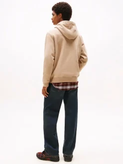 TJM REG S FLAG HOODIE EXT coastal taupe
