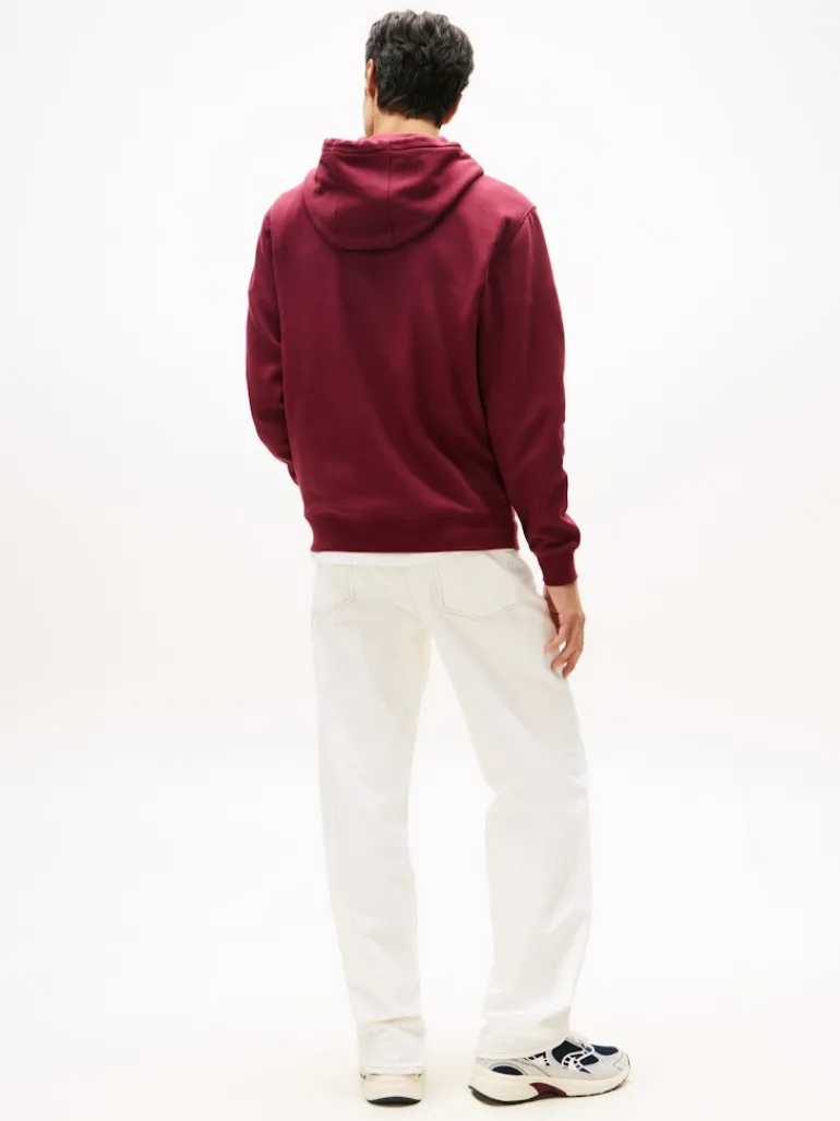 TJM REG S FLAG HOODIE EXT red wine