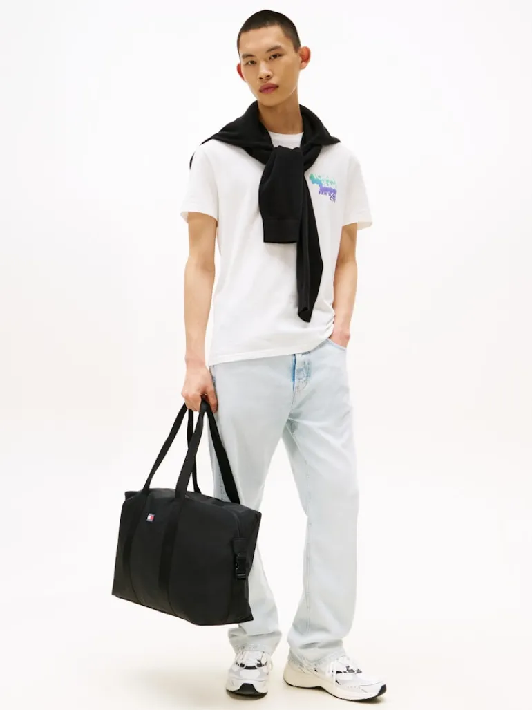 TJM REG STACK BACKPRINT TEE EXT ecru