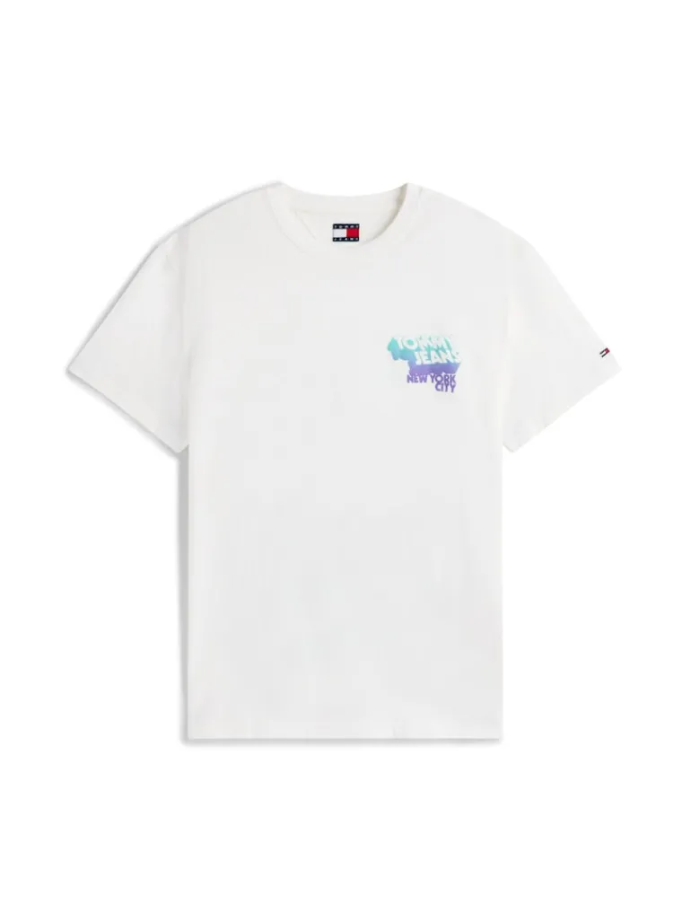 TJM REG STACK BACKPRINT TEE EXT ecru