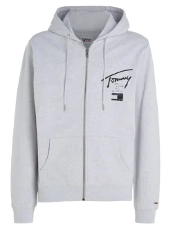 TJM REG TOMMY SPRAY PAINT HOODIE silver grey
