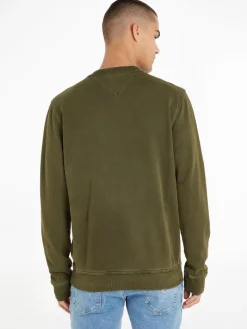 TJM REG TONAL BADGE CNECK drab olive green