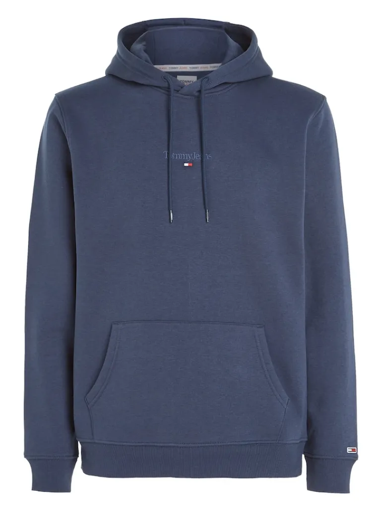 TJM REG TONAL LINEAR LOGO HOODIE twilight navy