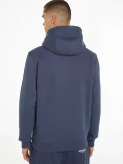 TJM REG TONAL LINEAR LOGO HOODIE twilight navy