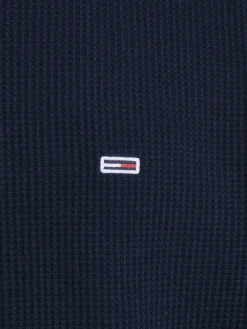 TJM REG WAFFLE L/S TEE dark night navy