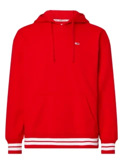 TJM RLXD COLLEGIATE HOODIE deep crimson