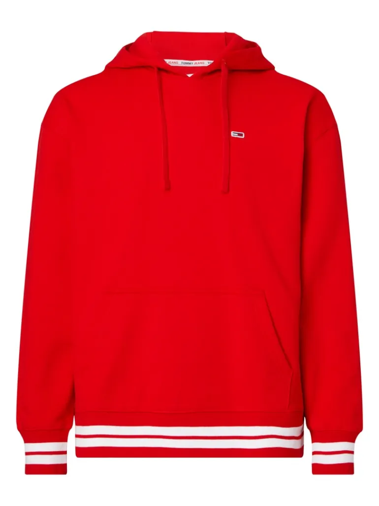TJM RLXD COLLEGIATE HOODIE deep crimson