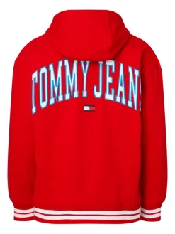 TJM RLXD COLLEGIATE HOODIE deep crimson