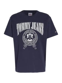 TJM RLXD VARSITY LOGO TEE twilight navy