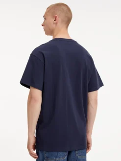 TJM RLXD VARSITY LOGO TEE twilight navy