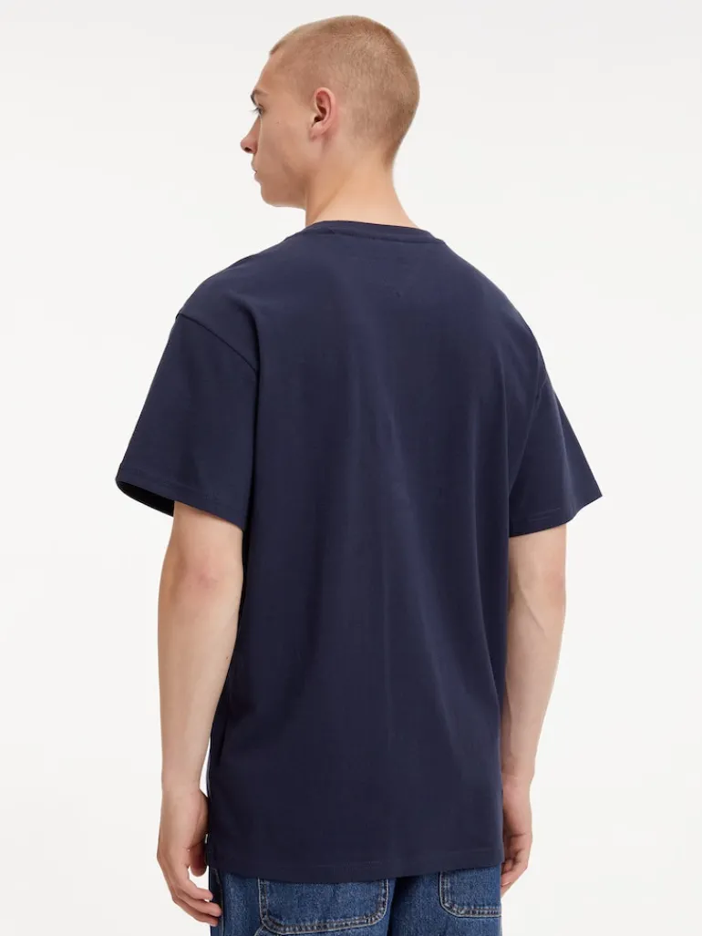TJM RLXD VARSITY LOGO TEE twilight navy