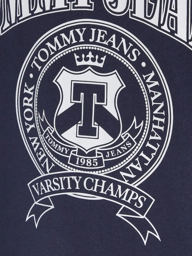 TJM RLXD VARSITY LOGO TEE twilight navy