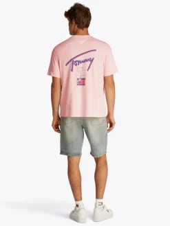 TJM RLX FADED GRAPHIC TEE EXT precious pink