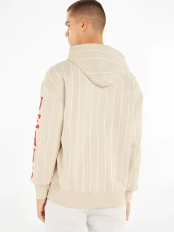 TJM RLX PINSTRIPE HOODIE beige