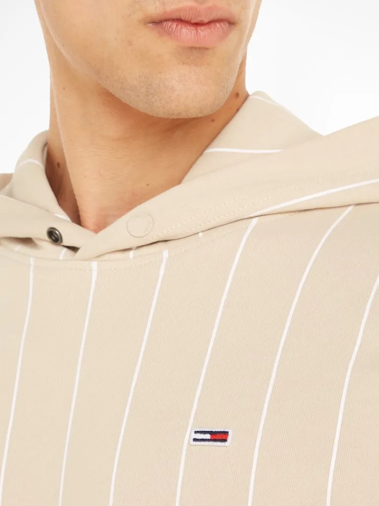 TJM RLX PINSTRIPE HOODIE beige