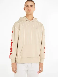 TJM RLX PINSTRIPE HOODIE beige