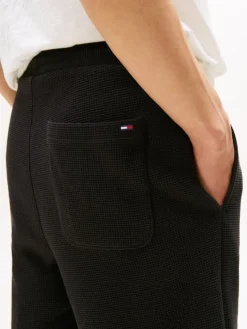 TJM RLX WAFFLE SCRIPT BEACH SHRT black