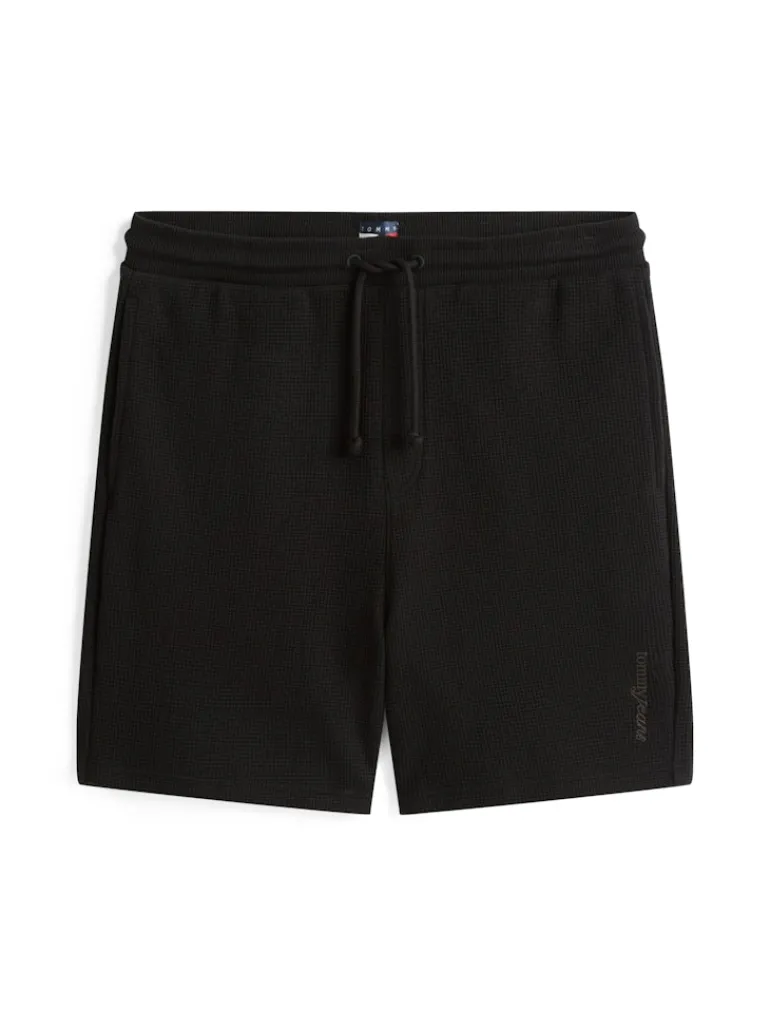 TJM RLX WAFFLE SCRIPT BEACH SHRT black